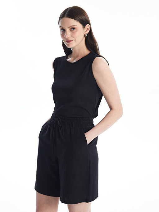 Kad?n Bisiklet Yaka D?z Atlet