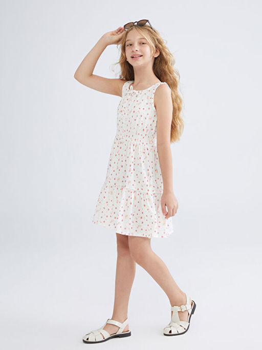 Bisiklet Yaka K?z ?ocuk Elbise