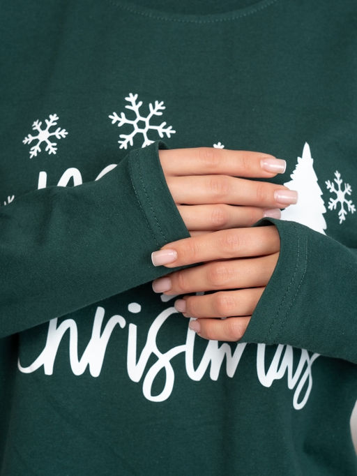 Новогодняя женская пижама с брюками - Binita фото 21