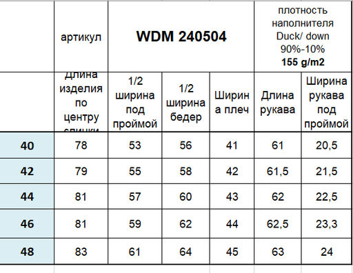 Conso/WDM 240504 - черный Пуховая куртка