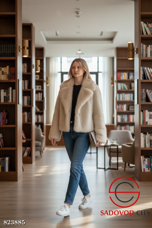 Шуба женская из искусственного меха