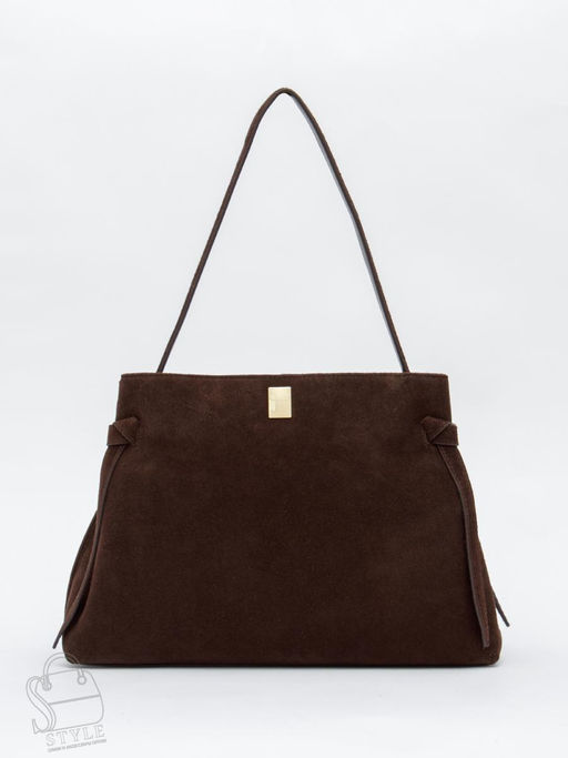 Сумка женская кожаная 1026M coffee Polina&Eiterou  в Новосибирске