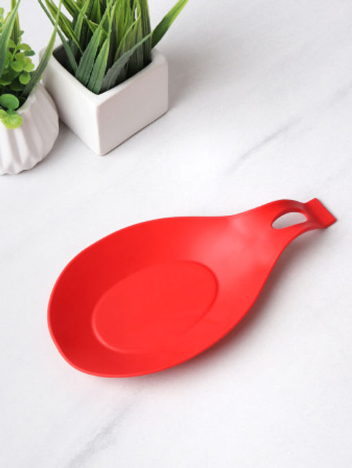 Подставка под ложку силиконовая / MS-918 /уп 500/ Красная - Галеонтрейд фото 2