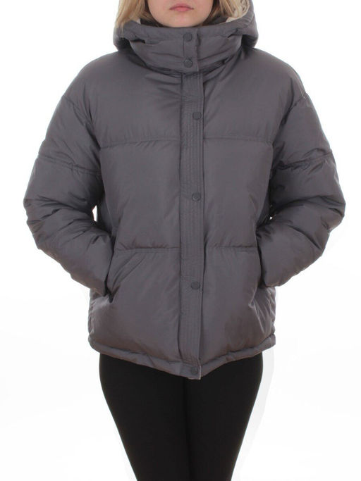 S24-292 GRAY Куртка зимняя женская (150 гр. холлофайбер)