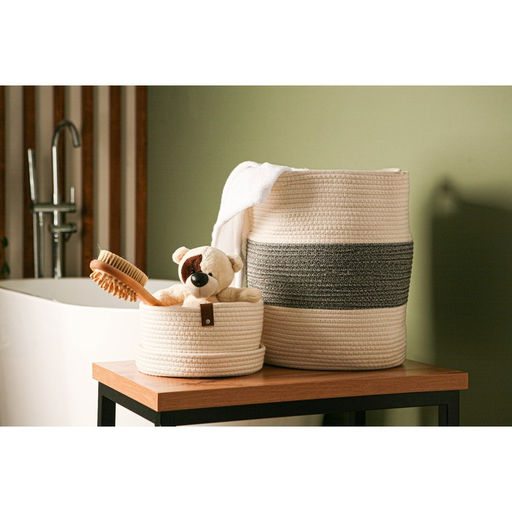 Корзина для хранения SL Home Бэлл, плетёная, ручной работы, малая, 252513.5 см, белая - Sima-land home фото 7