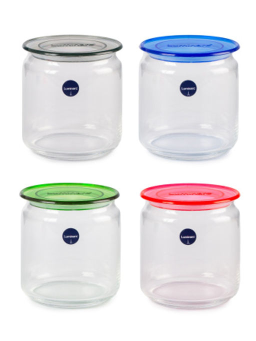 Банка PLANO 0.75л в перфорированной коробке, микс цвета крышки - Luminarc фото 3