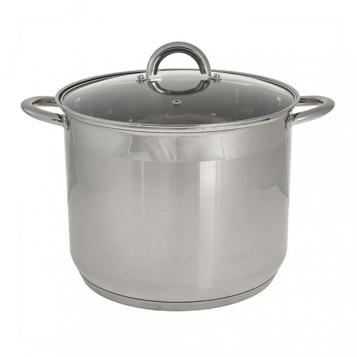 Кастрюля со стекл.крышкой нерж. 15 л, 28*23 см, WEBBER арт. ВЕ-369/2