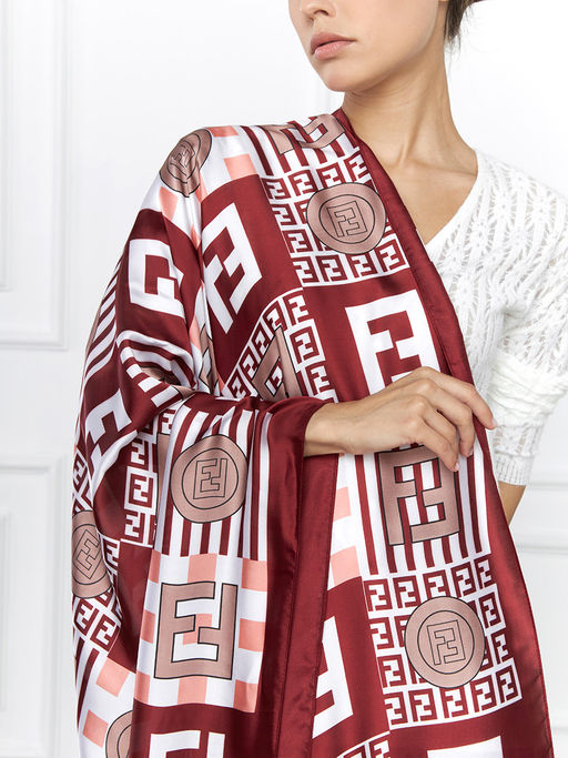 Большой, мягкий, тонкий и очень нежный двусторонний палантин с рисунком - Tantino фото 7