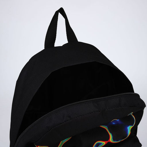 Рюкзак текстильный Отпечаток, с карманом, цвет чёрный - Nazamok фото 6