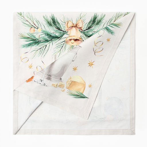 Дорожка новогодняя на стол «Этель» Spruce mood 40×149 см, 100% хлопок, саржа 190 г/м², белая
