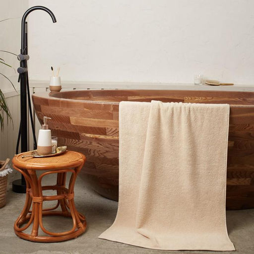 Полотенце махровое Этель Organic Beige 70х130 см, 100% хлопок, 420гр/м2  фото 6