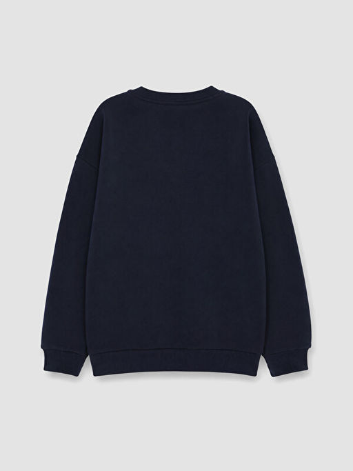 Bisiklet Yaka Bask?l? Erkek ?ocuk Sweatshirt - Waikiki фото 2