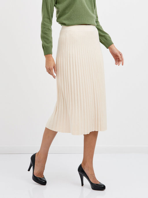юбка плиссированная в бежевом цвете - Glenfield фото 4