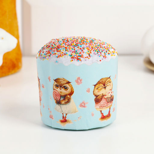 Цена за 20 шт. Форма бумажная для кекса, маффинов и кулича Совушки 70х60 мм, МИКС - Simaland фото 5