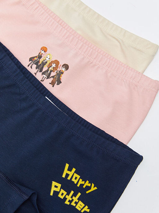 Harry Potter Bask?l? Pamuklu K?z ?ocuk Boxer 3l? - Waikiki фото 3