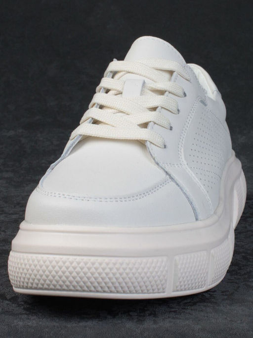 05-PDE35-2 BEIGE Кроссовки женские (натуральная кожа)