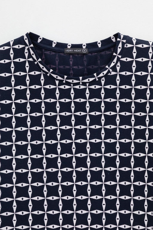 VERY NEAT _ ЕВТ 3197/индиго,морская клетка фуфайка жен фото 4