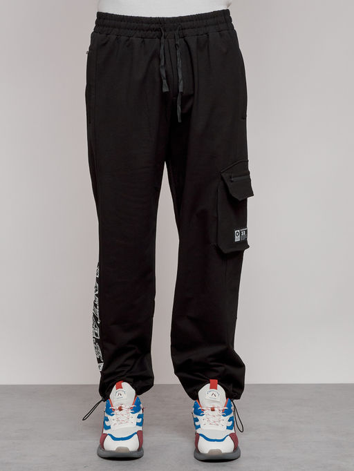 спортивные брюки 95%хлопок 5% эластан (двухслойная нить),Турция, черного цвета - Mtforce фото 9