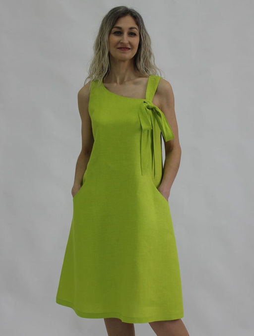 Платье умягченный 100% лен - Елецкие узоры фото 10