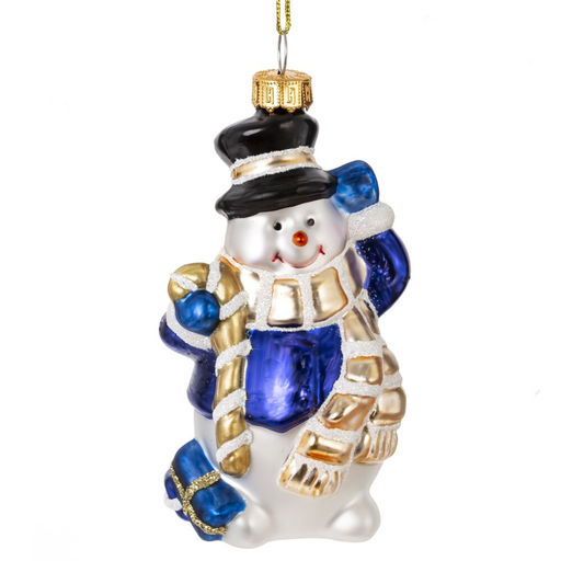 Украшение новогоднее "Снеговик", L6 W5 H12 см