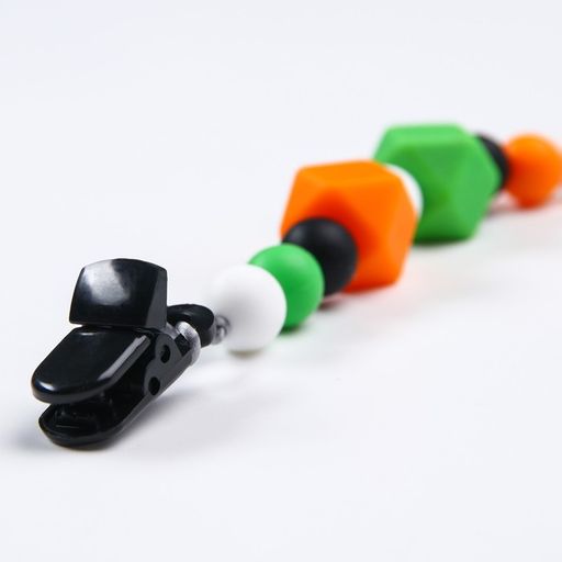 Прорезыватель силиконовый на держателе Котик, Крошка Я  фото 4