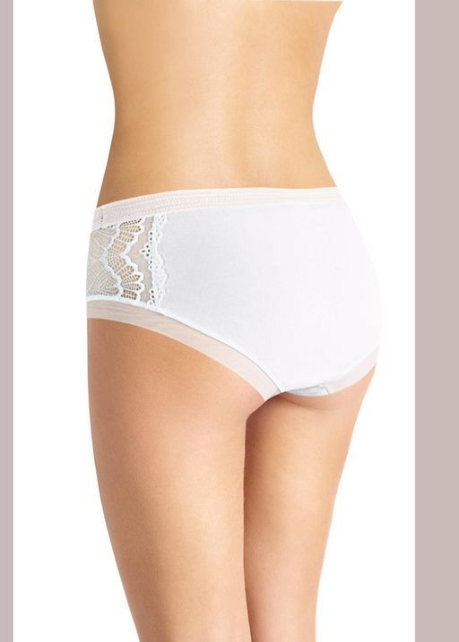 CLE B863 Трусы жен. Кружево хлопок белый - Clever wear фото 2