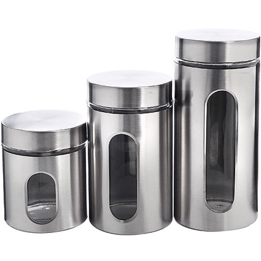 31023 Набор банок 3 предм.стек+мет.MB (х8)