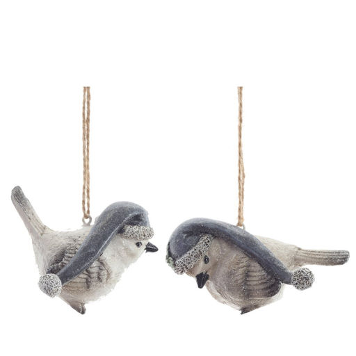 Фигурка декоративная подвесная "Птичка", L7 W4,5 H4,5 см, 2в.