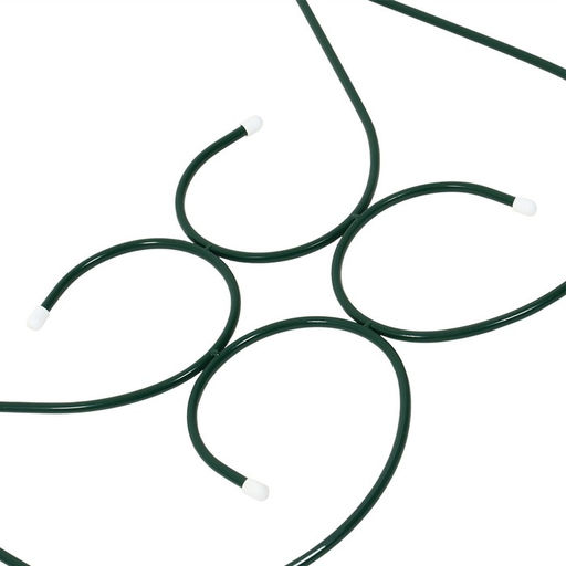 Ограждение декоративное, 55×300 см, 5 секций, металл, зелёное, «Садовод»