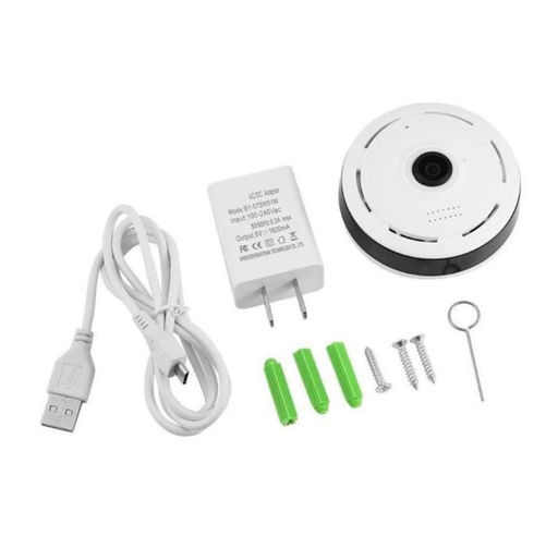 360-градусная панорамная камера видеонаблюдения Wifi 1080P HD Беспроводная VR-камера с дистанционным управлением Камера видеонаблюдения P2P US Plug