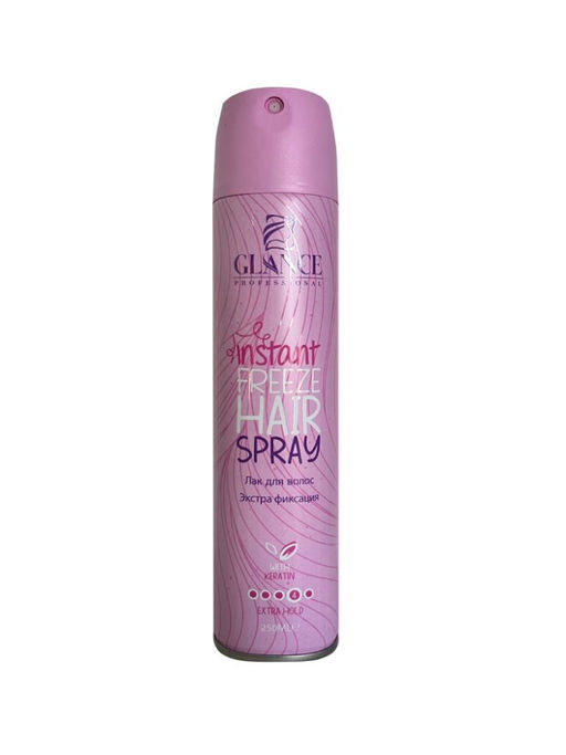GLANCE Лак для волос ЭКСТРА ФИКСАЦИЯ Keratin, 250 мл