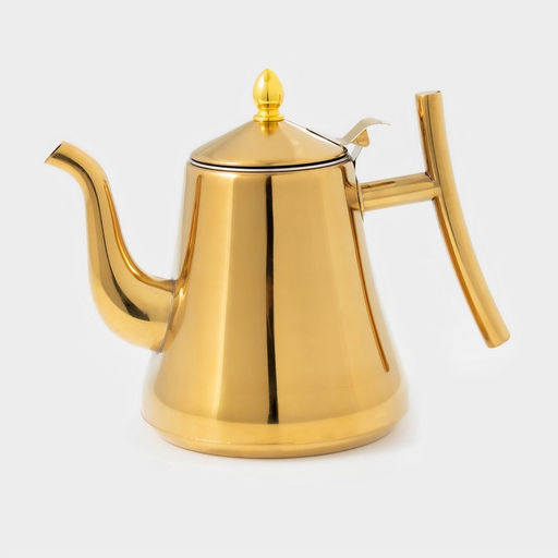 Заварочный чайник Кеннет, 1.43 л, нержавеющая сталь, металлическое сито, золотистый