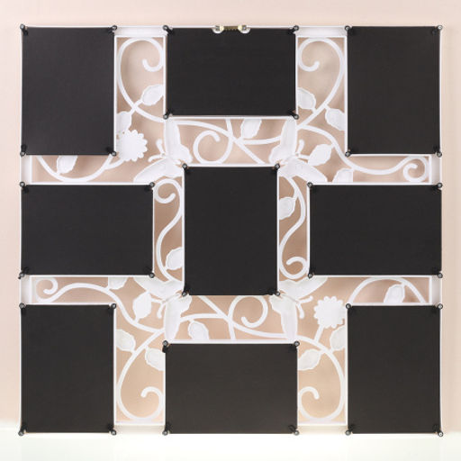 Фоторамка коллаж 53х53 см бабочка / KS808W /уп 24/9 фото белая - ГалеонТрейд фото 7