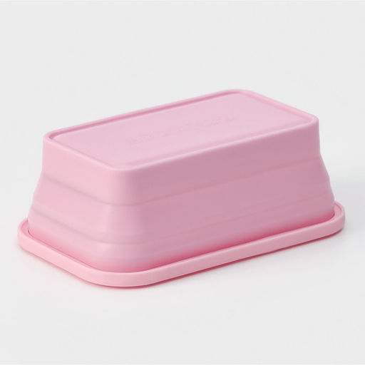 Контейнер складной с крышкой Доляна Коста, 500 мл, 16106 см, цвет розовый фото 4