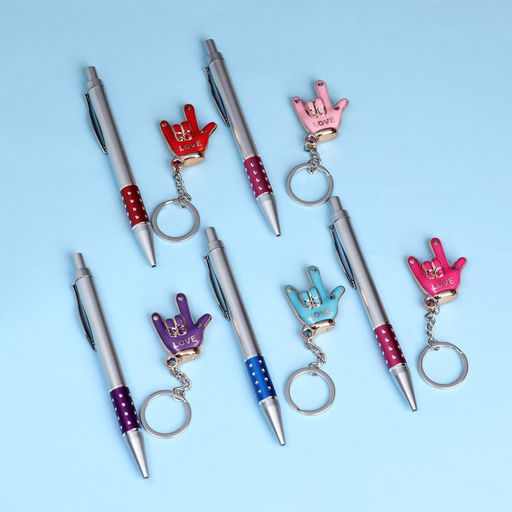 Набор подарочный 2в1 (ручка, брелок love) микс - Simaland фото 3