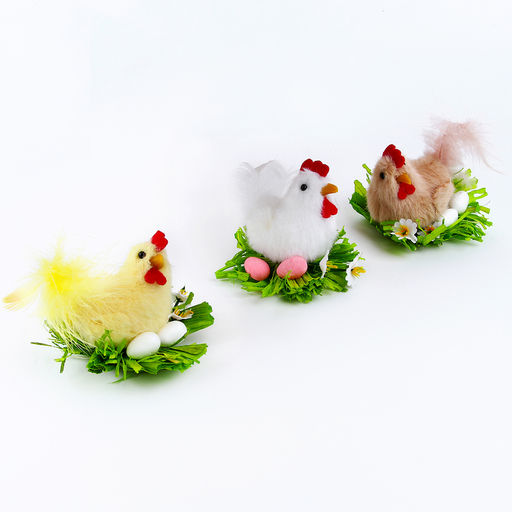 Мягкая игрушка Курочка в гнёздышке, 7 см, цвет МИКС - Simaland фото 4