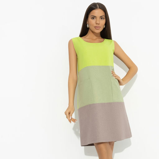 Платье в стиле сolor block Деликатная смелость