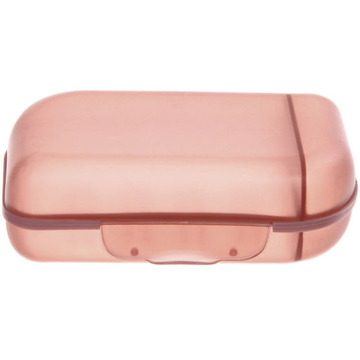 Мыльница закрытая Ария коричневая HM9017