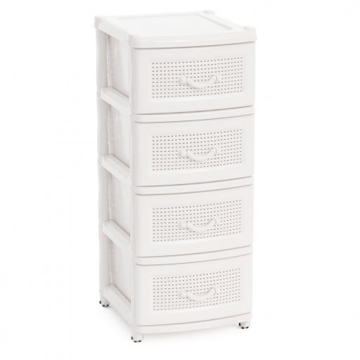 Комод 4-х секционный белый М5507