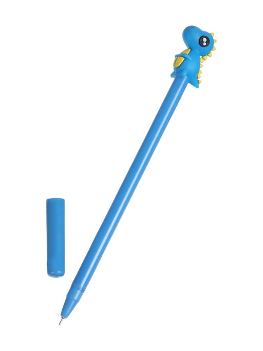 Цена за 2 шт. Ручка-прикол «Динозавр», гелевая, синяя