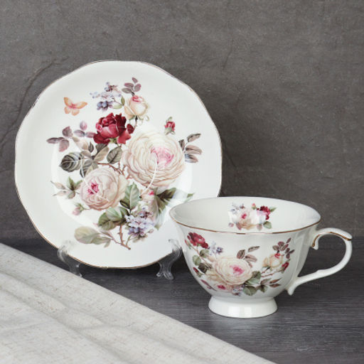 Чайный набор 12 предметов 250 мл на ножке / RS/12- FY230903 /уп 8/ - Галеонтрейд фото 4