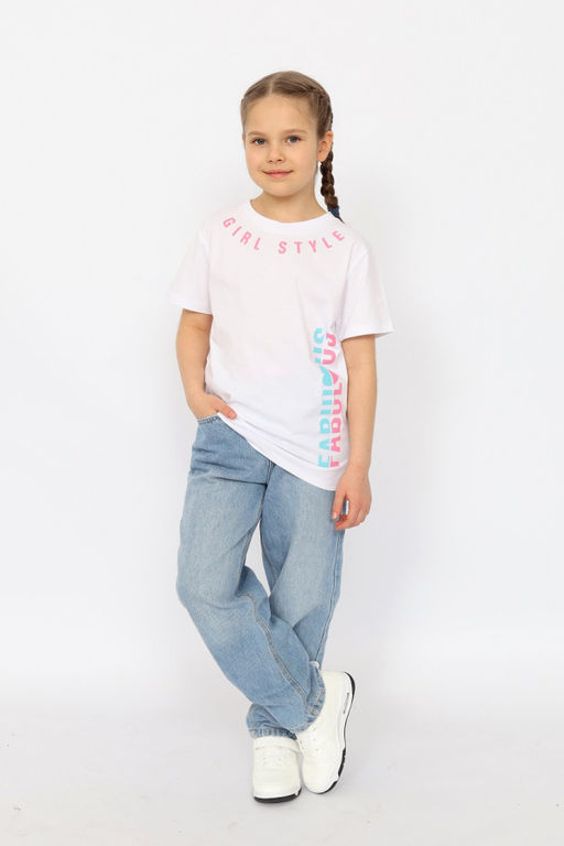 CRB wear/ HSJG 63849-20 Футболка для девочки,белый/Ex.Cherubino  фото 2