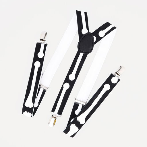 Подтяжки детские, ширина 2,5 см, цвет чёрный/белый - Simaland фото 2