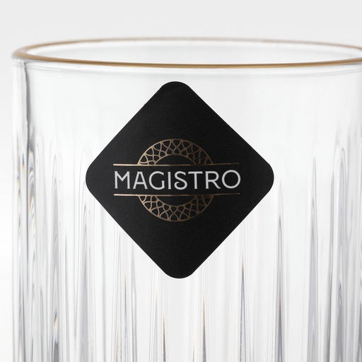 Стакан Magistro «Элизиум», 450 мл, 7.5×14.5 см, стекло, прозрачный