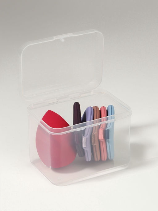 Спонжи для макияжа, в футляре, 6 шт., МИКС