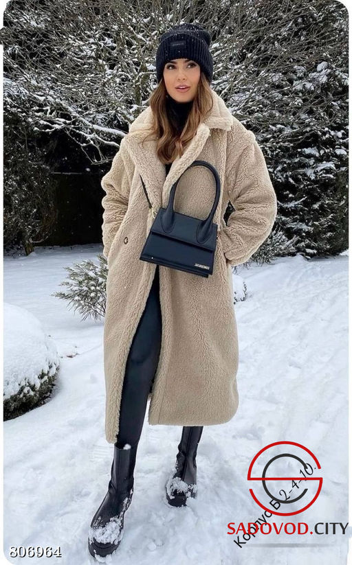 Тёплое женское пальто Тедди