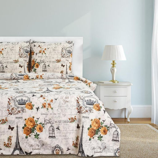 Постельное бельё Этель 1,5 сп. Парижские сезоны143х215 см, 150х214 см, 70х70 см - 2 шт., 100% хлопок, бязь 125 г/м  фото 8