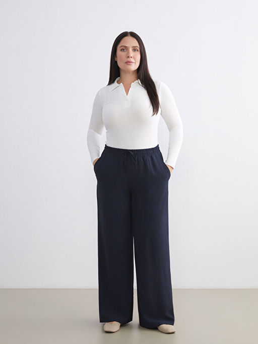 Beli Lastikli Geni? Pa?a Kad?n Pantolon