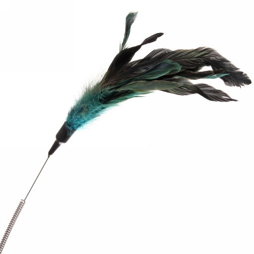 Цена за 3 шт. Игрушка-дразнилка для кошки на палочке "Пушок" 60см