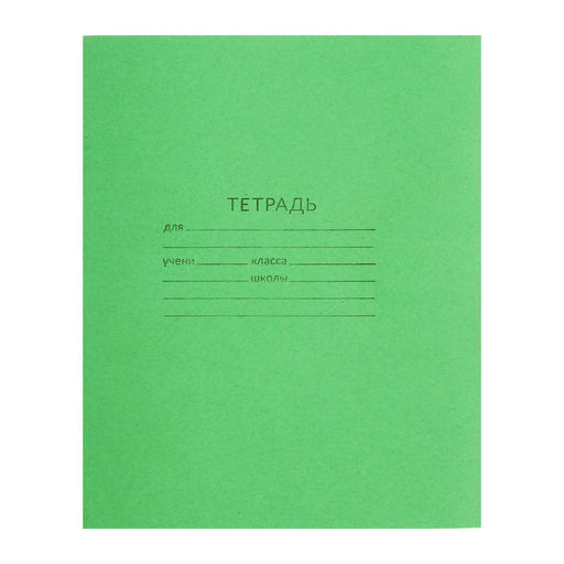 Комплект тетрадей из 20 штук, 12 листов в линию КПК Зелёная обложка - Calligrata фото 2
